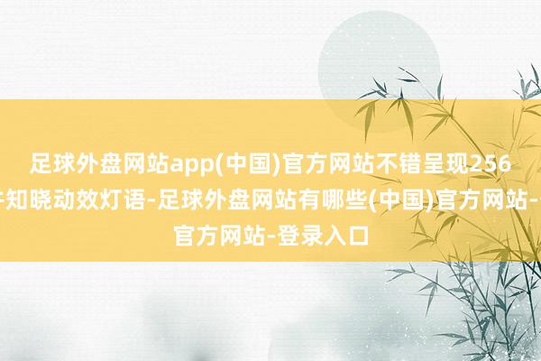 足球外盘网站app(中国)官方网站不错呈现256种颜色并知晓动效灯语-足球外盘网站有哪些(中国)官方网站-登录入口