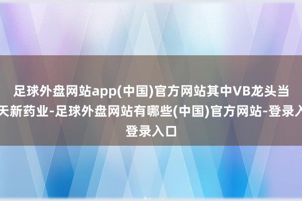 足球外盘网站app(中国)官方网站其中VB龙头当属天新药业-足球外盘网站有哪些(中国)官方网站-登录入口