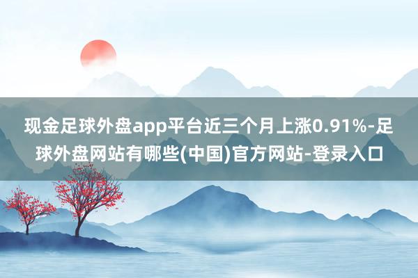 现金足球外盘app平台近三个月上涨0.91%-足球外盘网站有哪些(中国)官方网站-登录入口