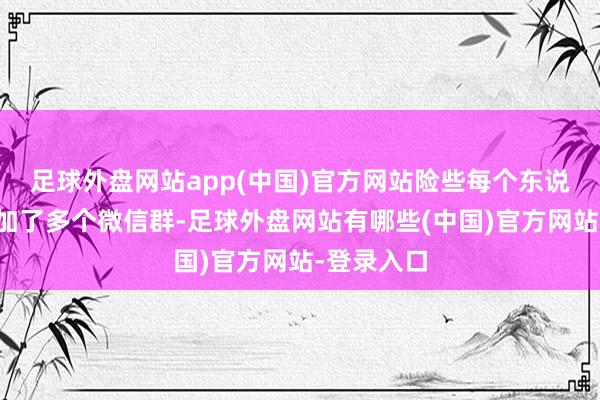 足球外盘网站app(中国)官方网站险些每个东说念主王人加了多个微信群-足球外盘网站有哪些(中国)官方网站-登录入口