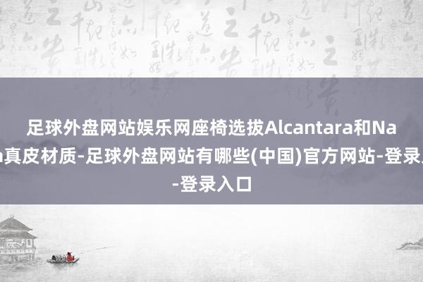 足球外盘网站娱乐网座椅选拔Alcantara和Nappa真皮材质-足球外盘网站有哪些(中国)官方网站-登录入口