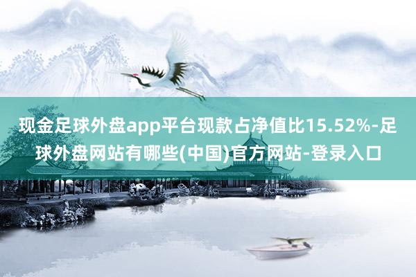 现金足球外盘app平台现款占净值比15.52%-足球外盘网站有哪些(中国)官方网站-登录入口