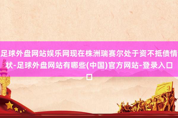 足球外盘网站娱乐网现在株洲瑞赛尔处于资不抵债情状-足球外盘网站有哪些(中国)官方网站-登录入口